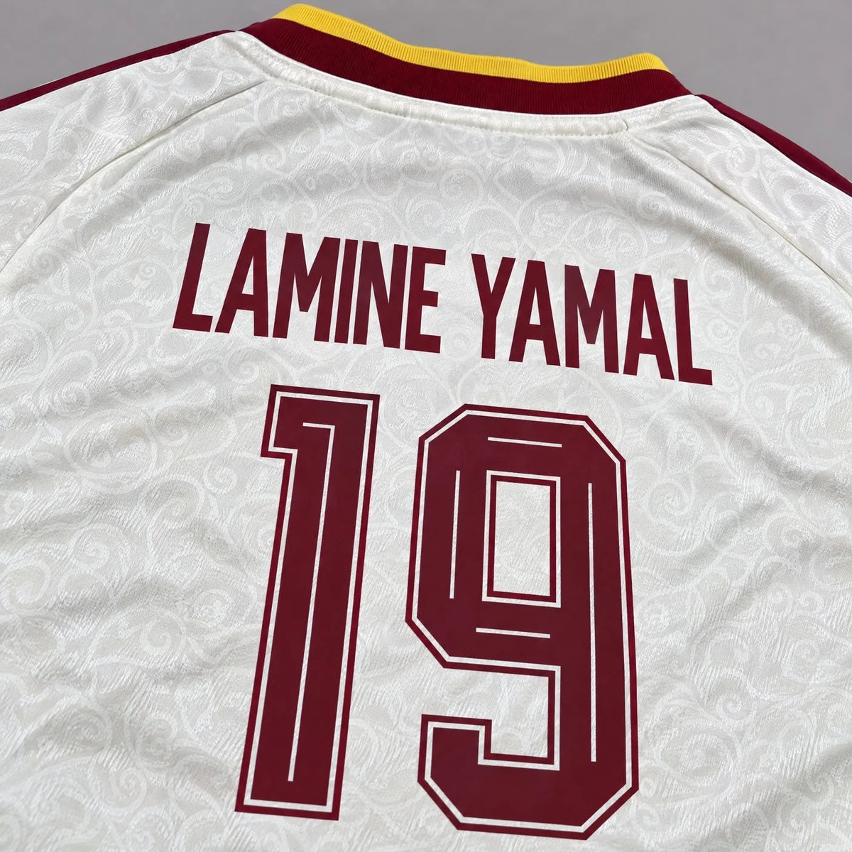İspanya Beyaz Çocuk Lamine Yamal Forma Şort Takımı
