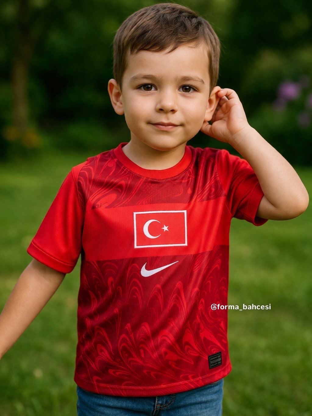 Türkiye Kırmızı Çocuk Forma Şort Takım