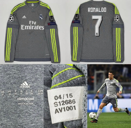 Ronaldo Gri Yeşil Efsane Uzun Kol Forma